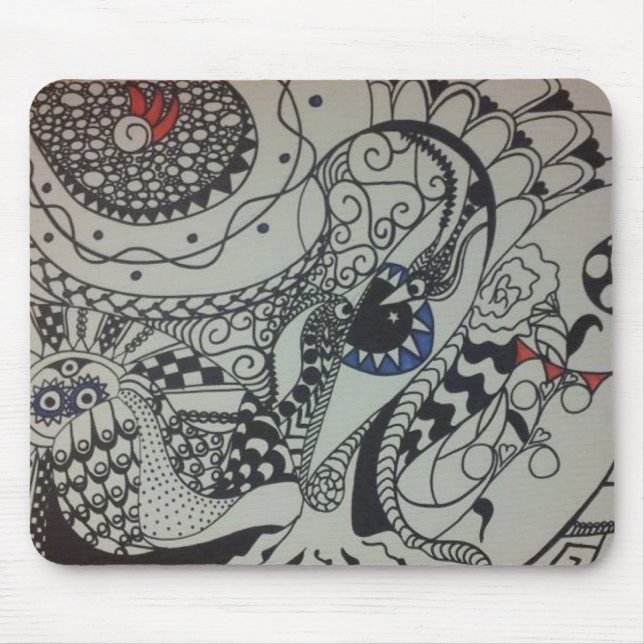 alicia kelletts spiritual tangle art mouse mat (Front)