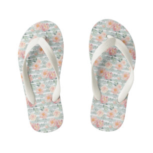 Alicia Rose Stripe Pattern Kid's Flip Flops