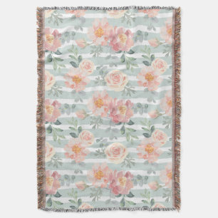 Alicia Rose Stripe Pattern Throw Blanket