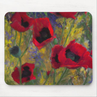 Alicias Poppies Mousepad