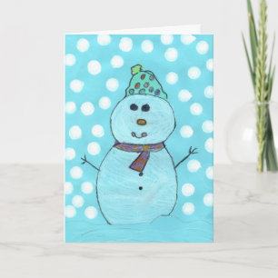 Alicia's Snowman Chrismas Card