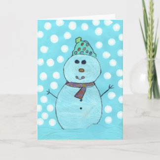 Alicia's Snowman Chrismas Card