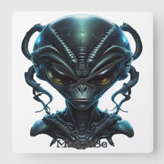 "Alien 30" Square Wall Clock