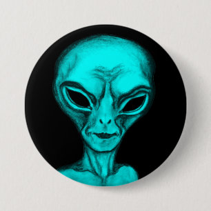 Alien 7.5 Cm Round Badge