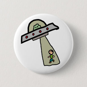 Alien Abduction 6 Cm Round Badge