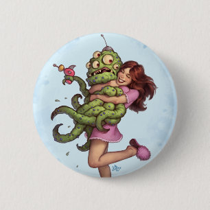 Alien Abduction 6 Cm Round Badge