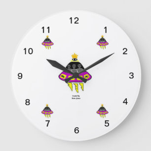 Alien Abduction Acrylic Wall Clock