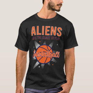 Alien Abduction Area 51 Basketball Pun T-Shirt