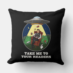 Alien Abduction Books To Your Readers UFO Cushion