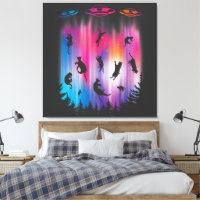 Alien Abduction Cat Flying Saucer Funny UFO