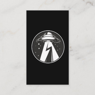 Alien Abduction Extraterrestrial Spaceship Business Card