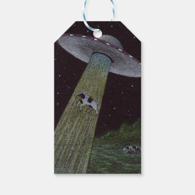 Alien Abduction Gift Tags (Front)