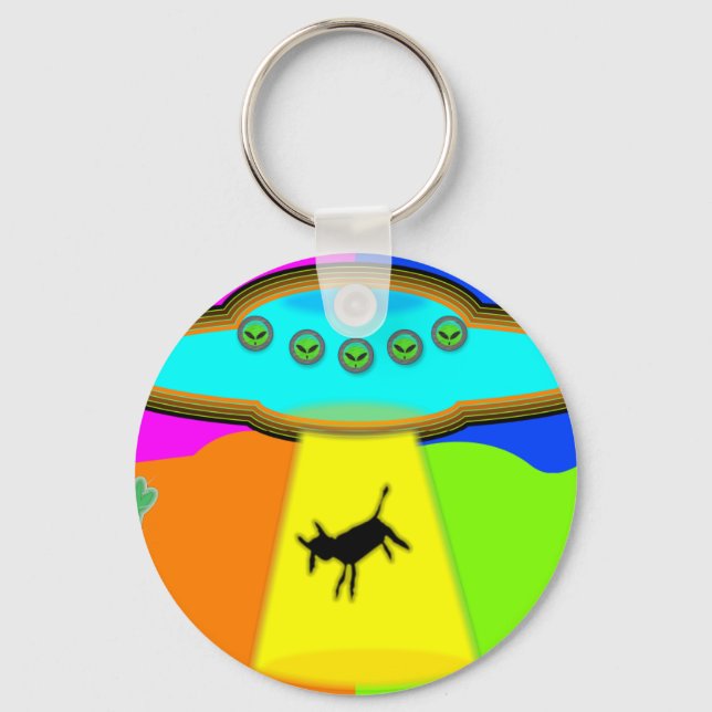 Alien Abduction Key Ring (Front)