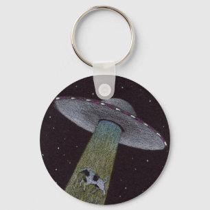 Alien Abduction Key Ring
