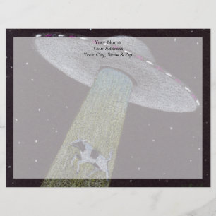 Alien Abduction Letterhead Design