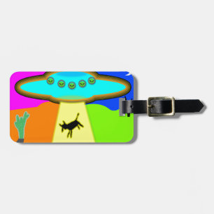 Alien Abduction Luggage Tag