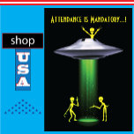 Alien Abduction Men's Fun 50th Birthday Party UFO Invitation<br><div class="desc">Men's Fun 50th Birthday Party UFO Alien Abduction 
Alien Abduction flying saucer Birthday Party.
UFO and a cute alien invite you to the party.</div>