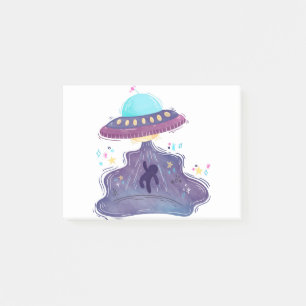 alien abduction post-it notes