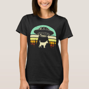 Alien Abduction Red Blue Heeler Cattle Dog Ufo Spa T-Shirt