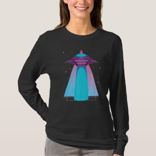 Alien Abduction Science Fiction Retro 90s Vaporwav T-Shirt