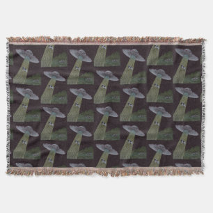 Alien Abduction Throw Blanket