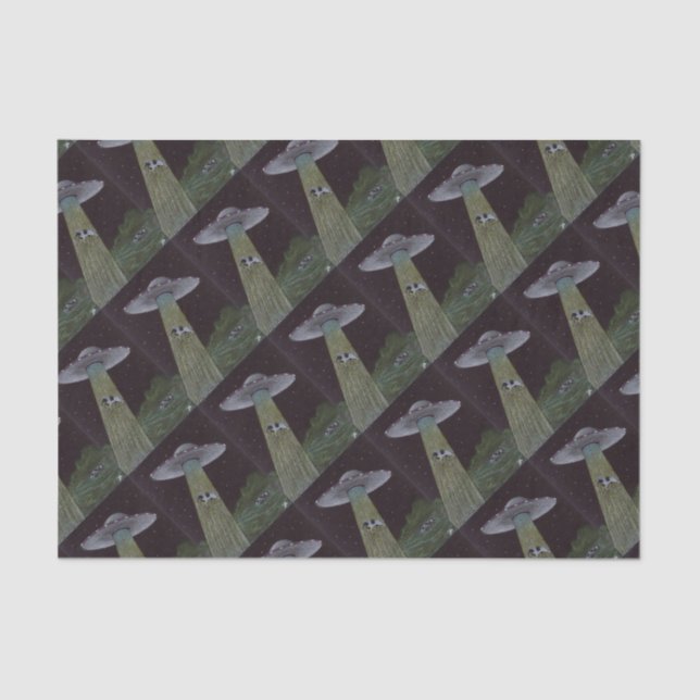 Alien Abduction Tissue Paper (Front)