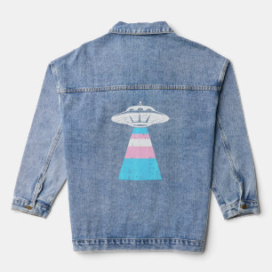 Alien Abduction Transgender Pride Lgbt Q Gaylien T Denim Jacket