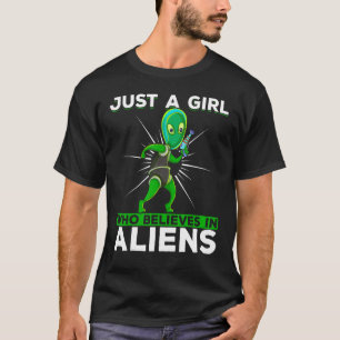 Alien Abduction Ufo Science Fiction Girls Women Al T-Shirt