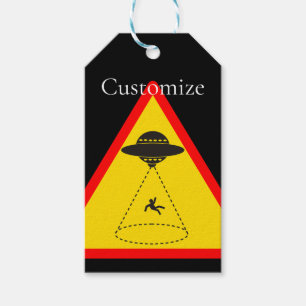 Alien Abduction UFO Thunder_Cove Gift Tags