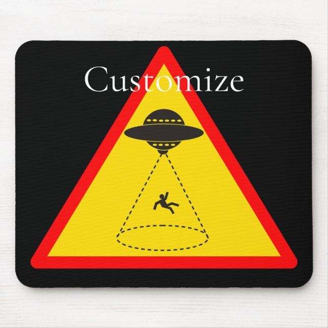 Alien Abduction UFO Thunder_Cove Mouse Mat (Front)