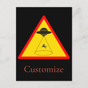 Alien Abduction UFO Thunder_Cove Postcard