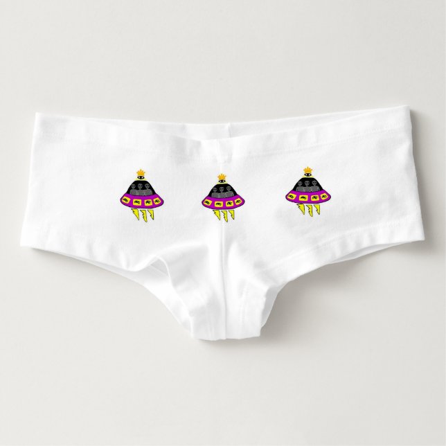 Alien Abduction Women's Boyshorts Underwear (Front)