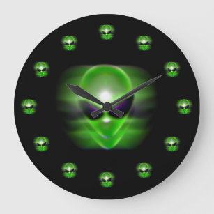 Alien Acrylic Wall Clock
