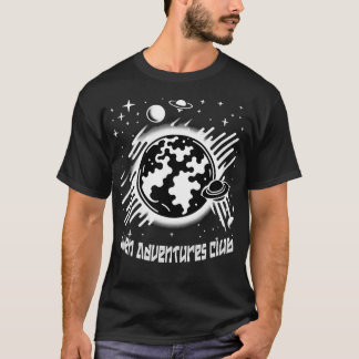 Alien Adventures Club Galactic Illustration For Sc T-Shirt