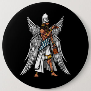 Alien Anunnaki God Ancient Sumerian King 6 Cm Round Badge