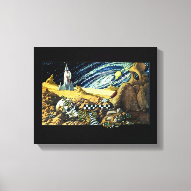Alien Archaeology Canvas Print (Front)