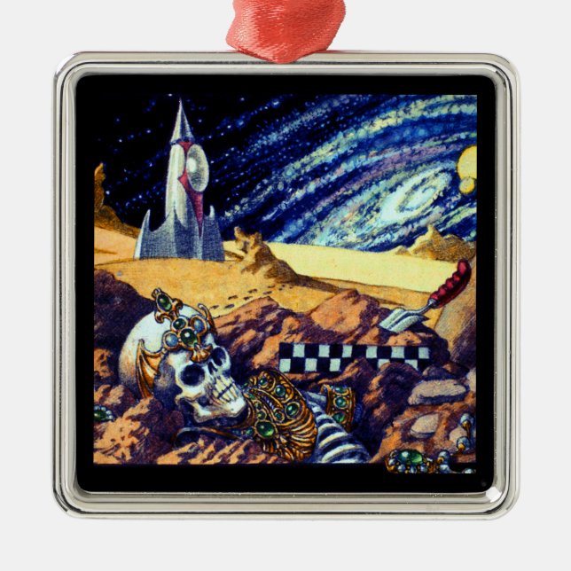 Alien Archaeology Metal Tree Decoration (Front)