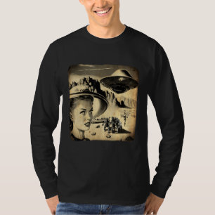 Alien Area 51 Zombie Nevada Desert Cool Retro Grap T-Shirt