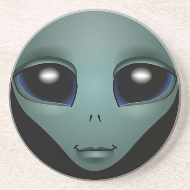 Alien Art Coasters Extraterrestrial Gifts & Decor (Front)
