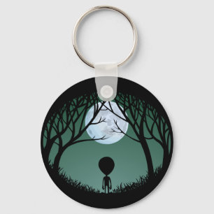 Alien Art Key Chain Extraterrestrial Gifts & Decor