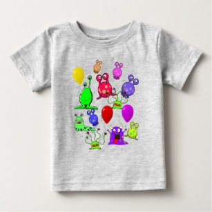 Alien Art * Party with Aliens Baby T-Shirt