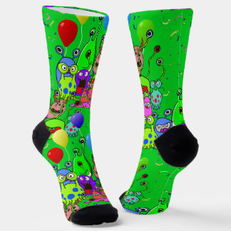 Alien Art * Party with Aliens Socks