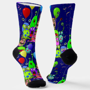 Alien Art * Party with Aliens Socks