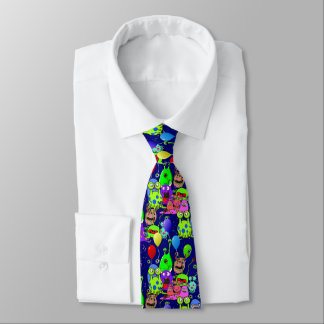 Alien Art * Party with Aliens Tie