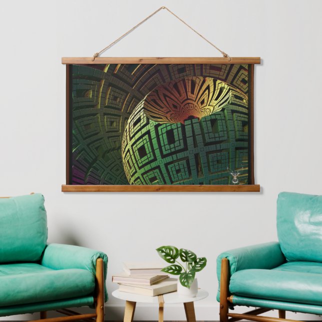 Alien Artefact by Xzendor7 Hanging Tapestry (Living Room)