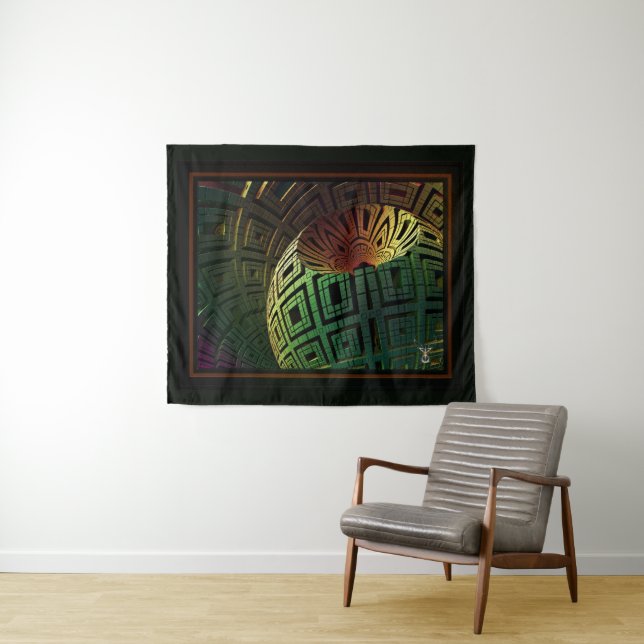 Alien Artefact by Xzendor7 Tapestry (In Situ (Horizontal))