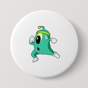 Alien as Runner 7.5 Cm Round Badge