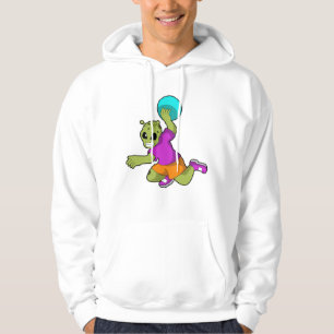 Alien at Handball player with Handball Hoodie