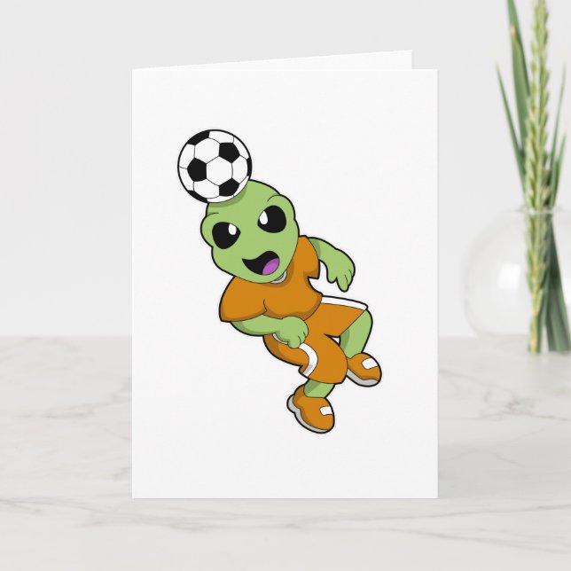 Alien at Soccer Sports Card (Front)
