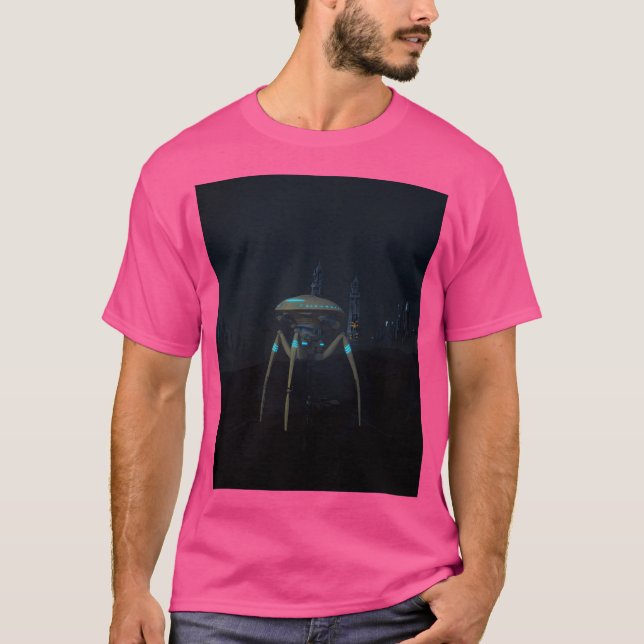Alien Attack Photo Manipulation T-Shirt (Front)